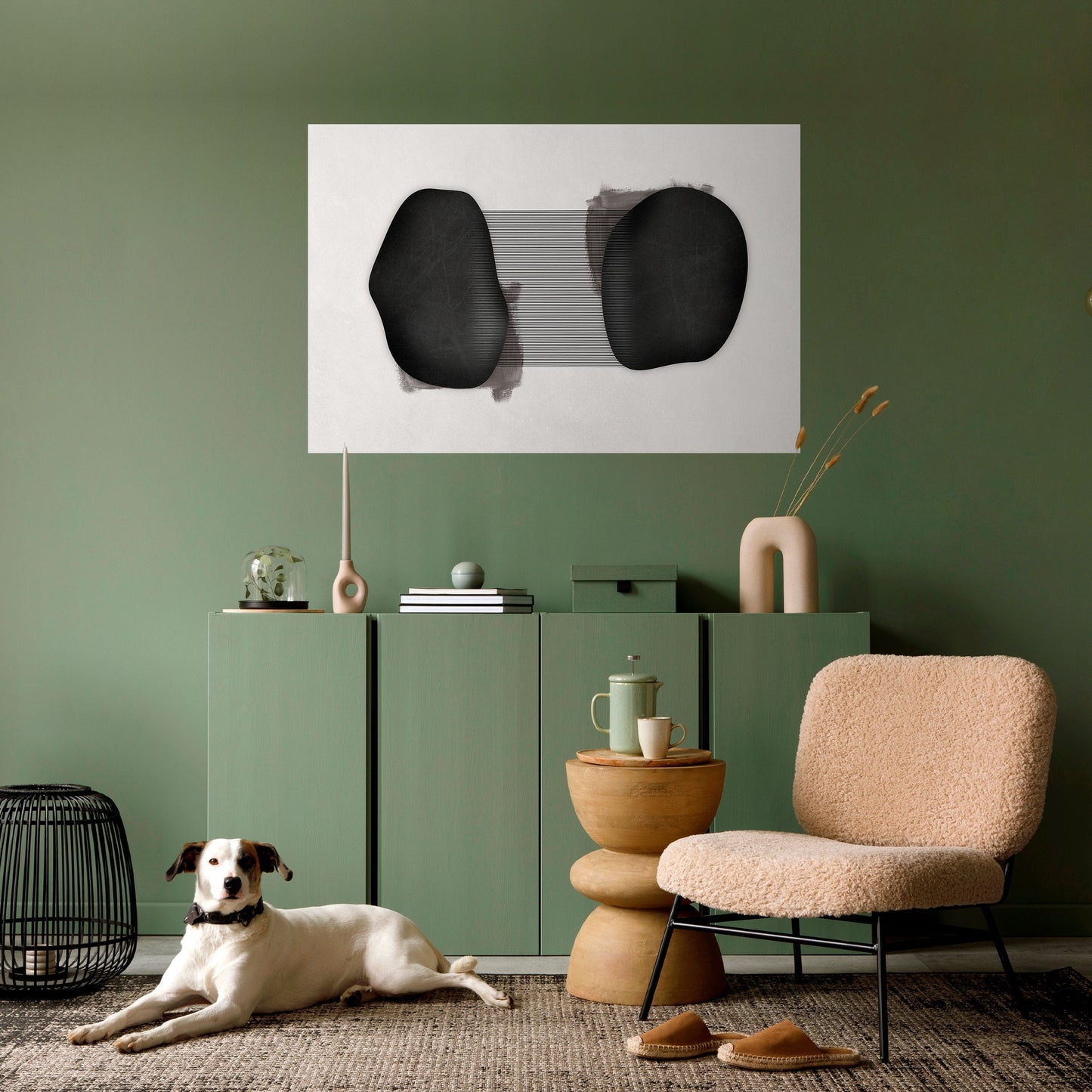 BLACK OVERTURE Peel and Stick Horizontal Poster
