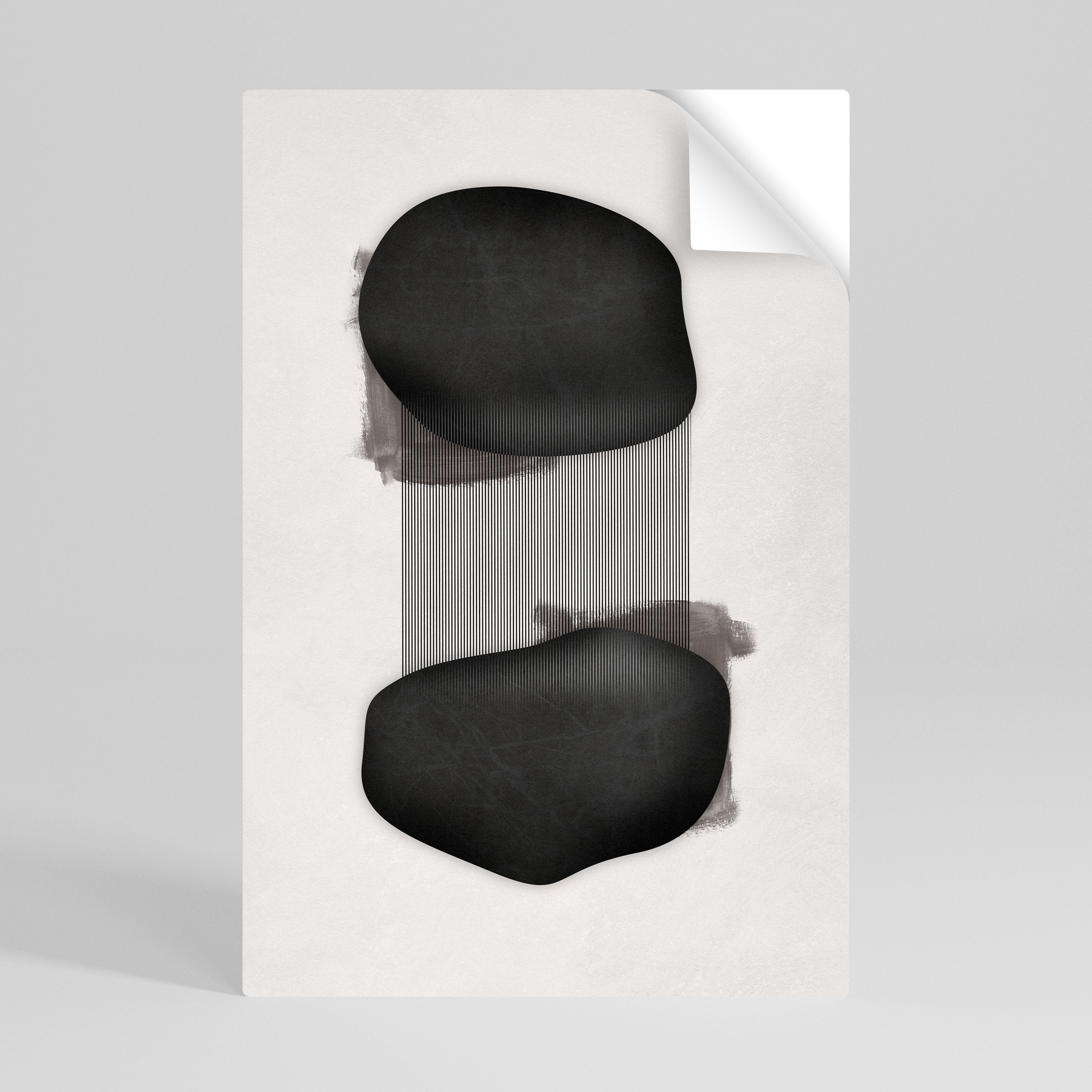 BLACK OVERTURE Självhäftande Vertikal Poster