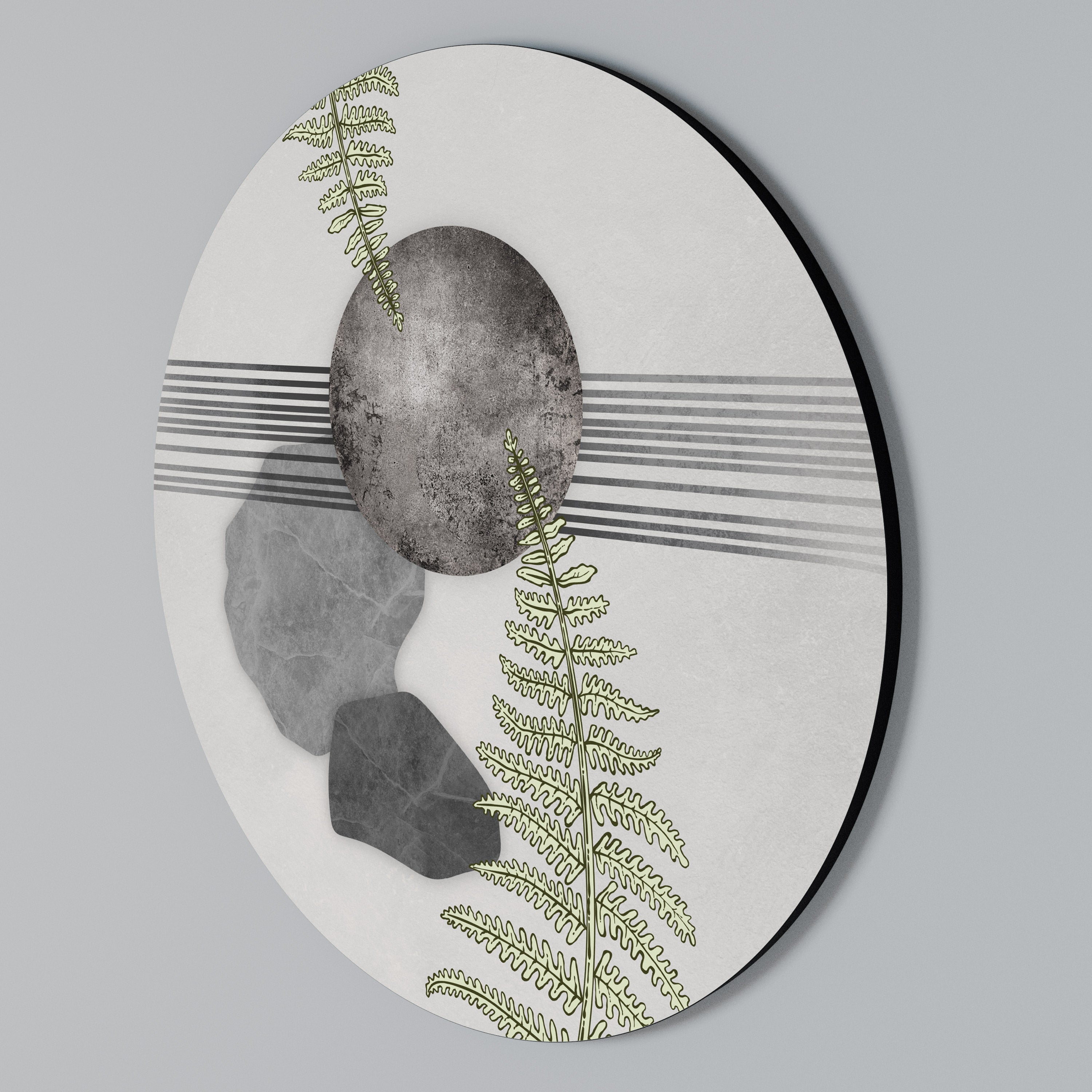 FERN MELANCHOLY Rund väggdekor