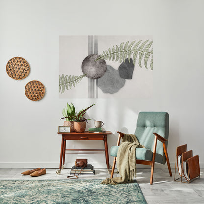 FERN MELANCHOLY Peel and Stick Horizontal Poster