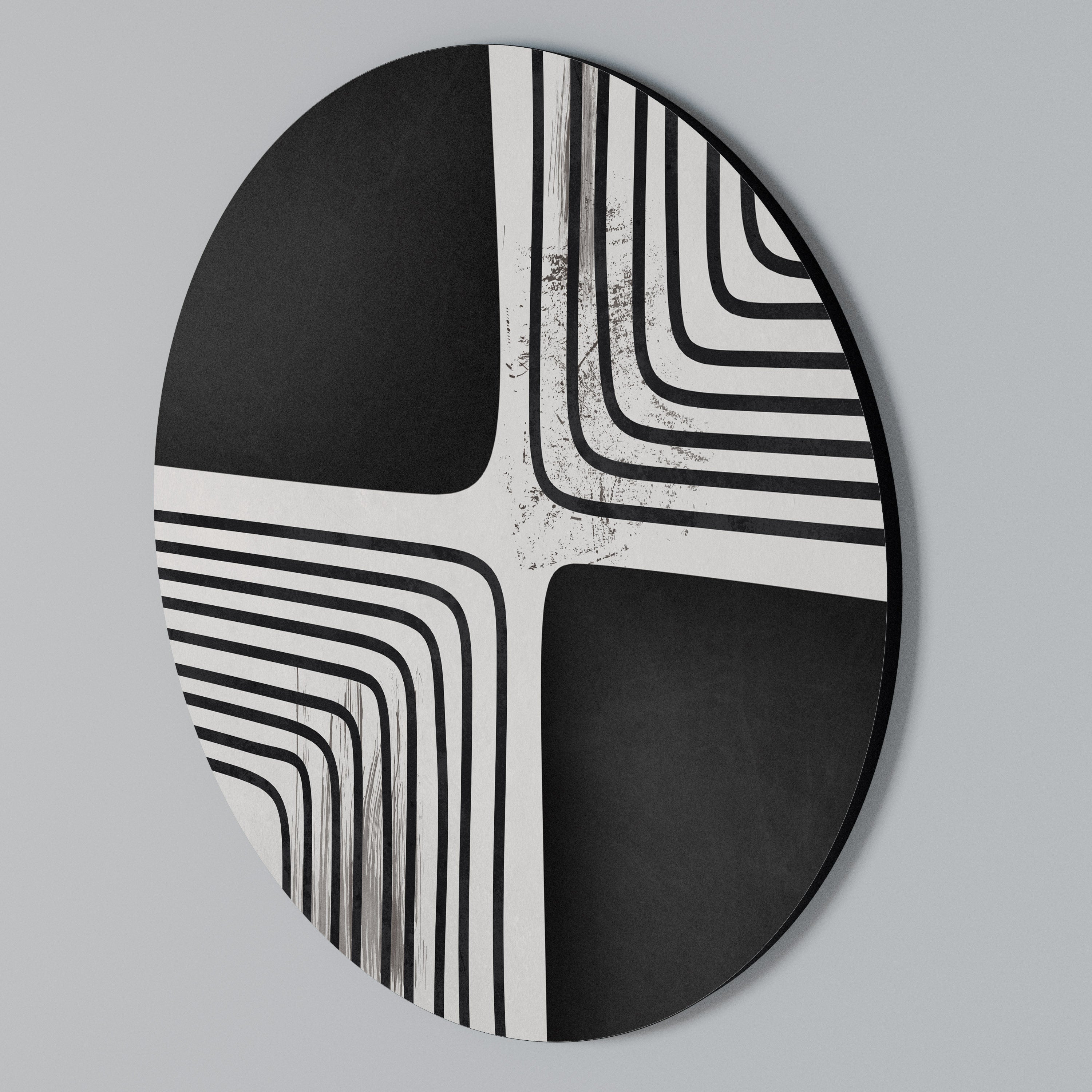 Rund väggdekoration DARKSIDE OF THE LINE