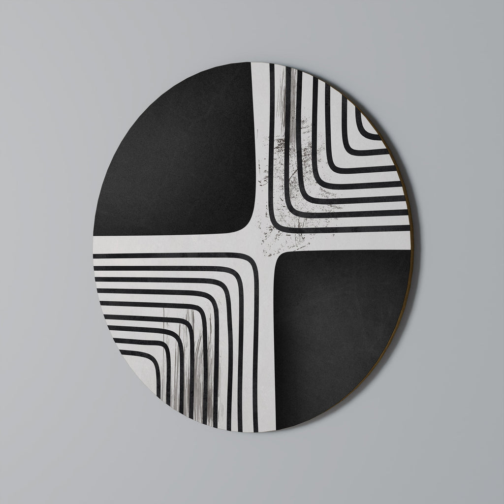 Rund väggdekoration DARKSIDE OF THE LINE