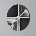 DARKSIDE OF THE LINE Round Wall Art