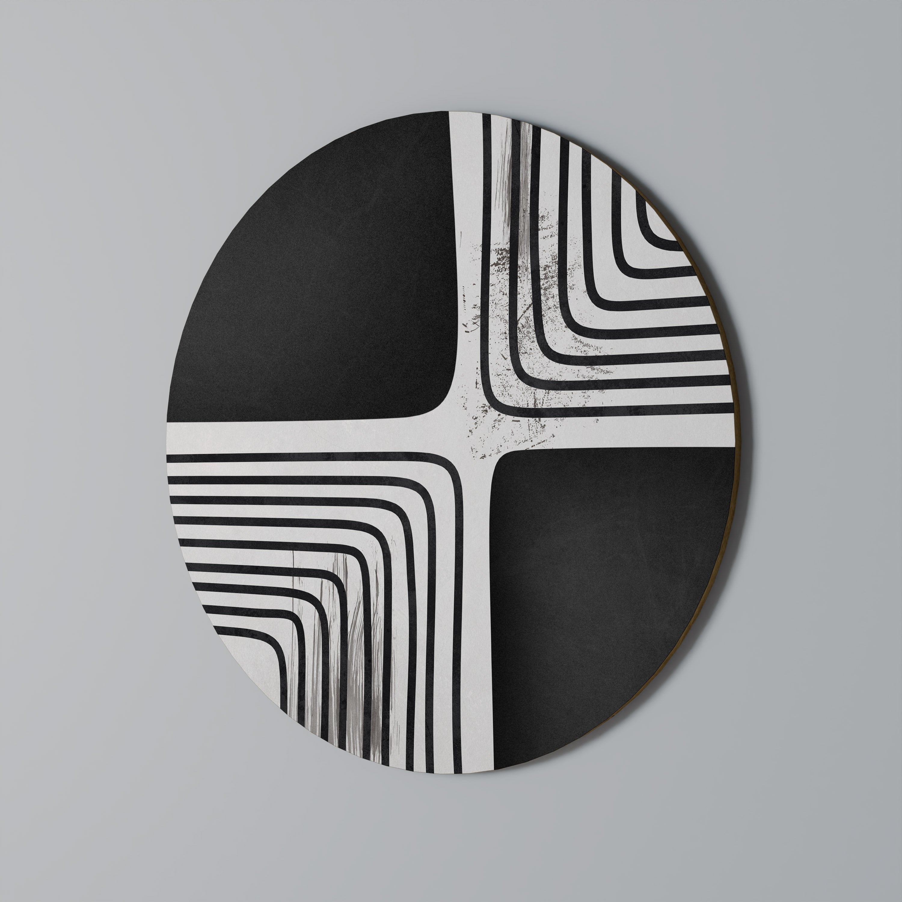 Rund väggdekoration DARKSIDE OF THE LINE