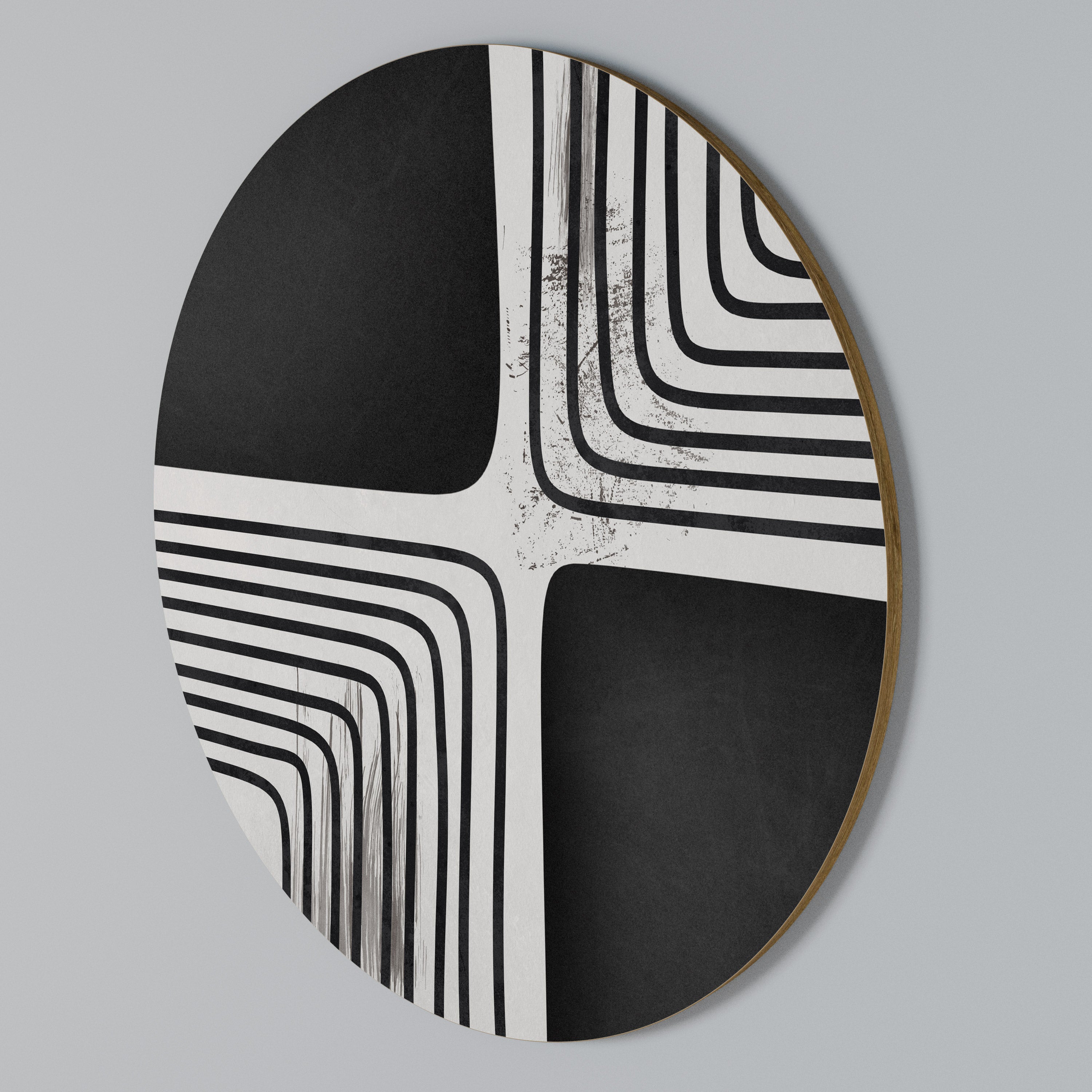 DARKSIDE OF THE LINE Rund väggdekor