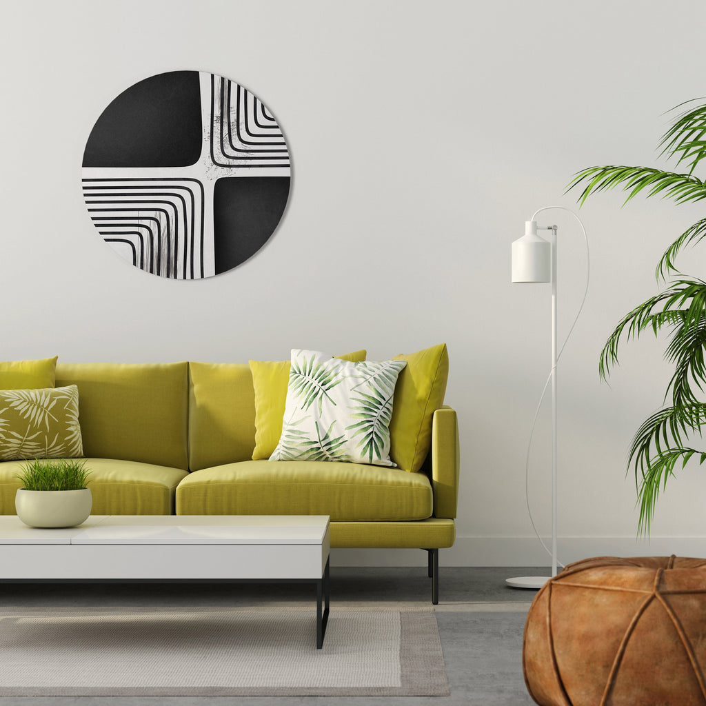 Rund väggdekoration DARKSIDE OF THE LINE