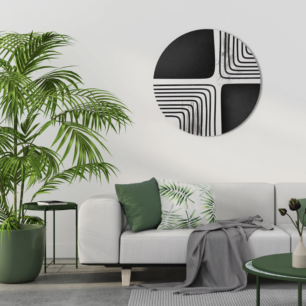 Rund väggdekoration DARKSIDE OF THE LINE