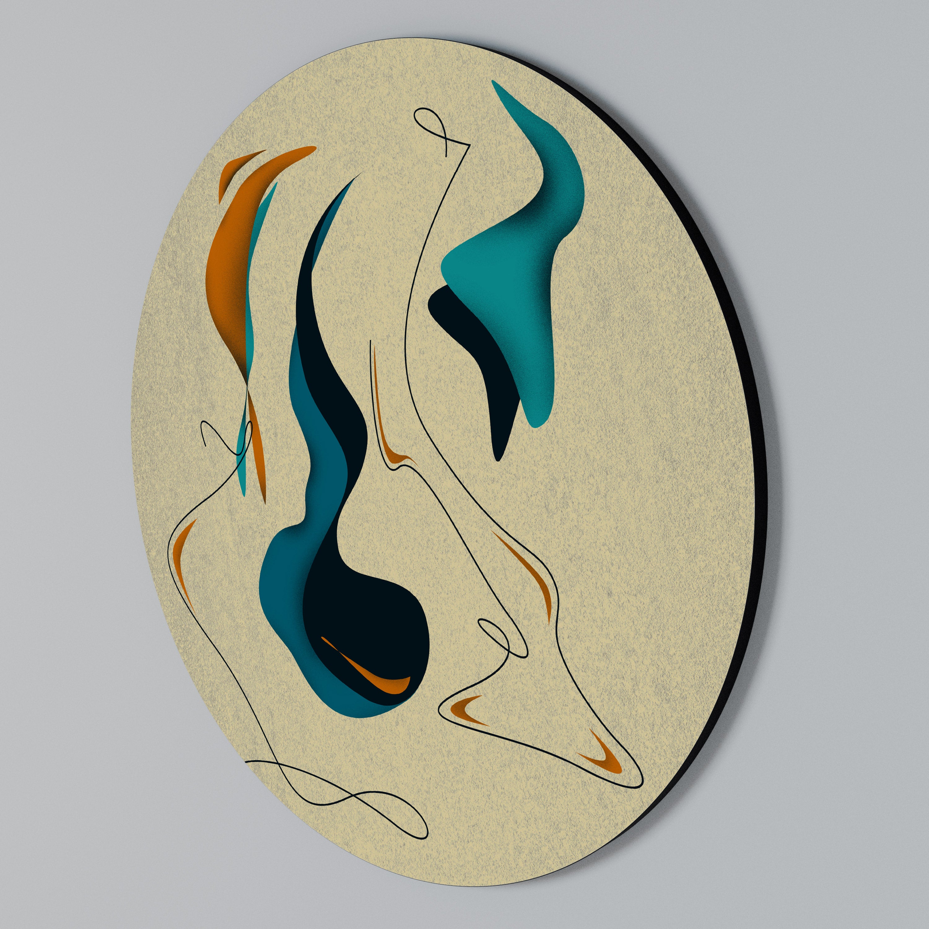 DRÖMMIG DAZE Rund Väggkonst