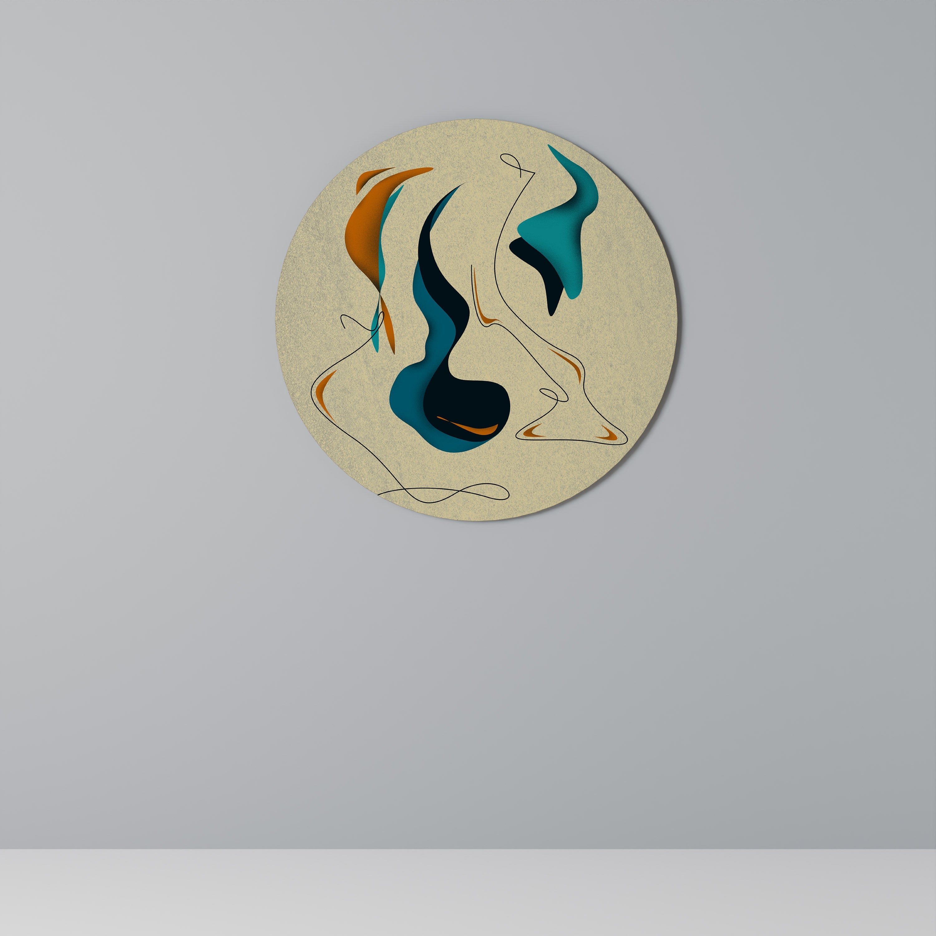 DRÖMMIG DAZE Rund Väggkonst