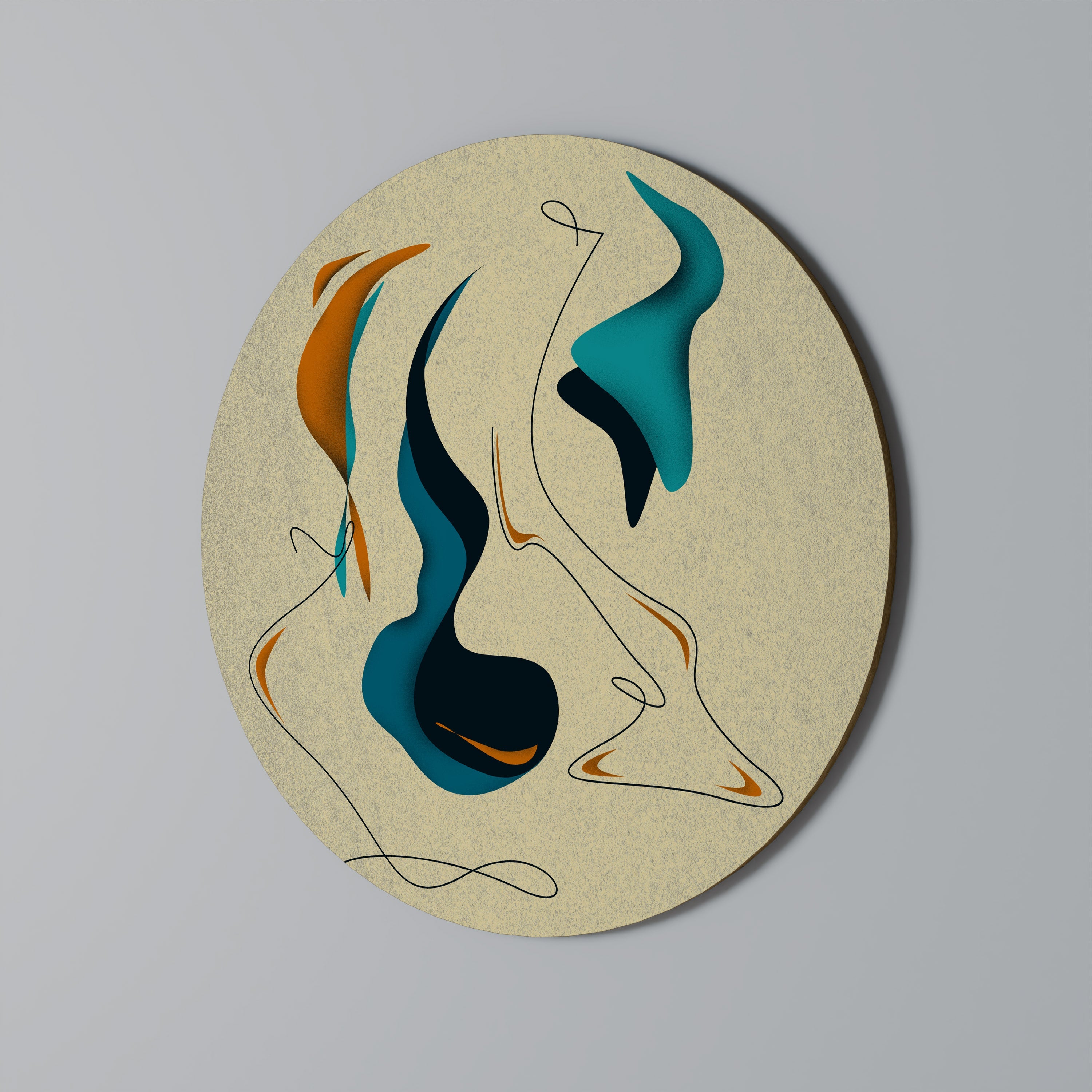 DRÖMMIG DAZE Rund Väggkonst