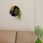 SILHOUETTE SONATA Rund konsthylla i svart finish