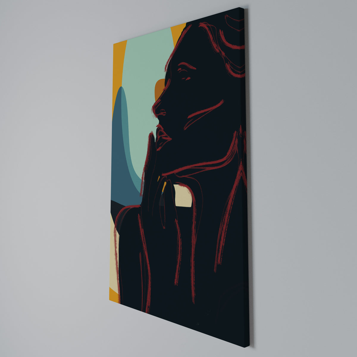 SILHOUETTE SONATA Vertical Canvas Print