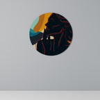 SILHOUETTE SONATA Round Wall Art