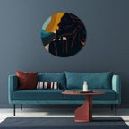 SILHOUETTE SONATA Round Wall Art