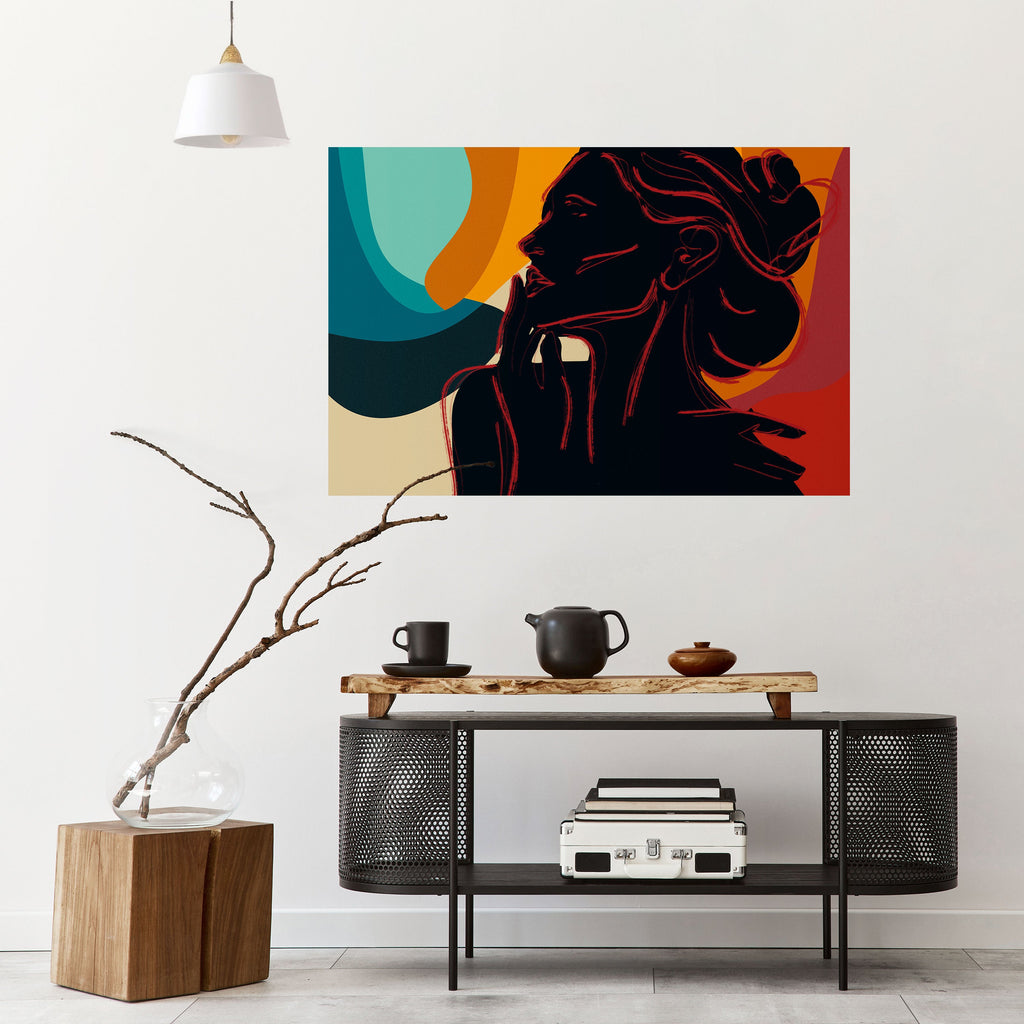 SILHOUETTE SONATA Horisontell affisch med självhäftande motiv