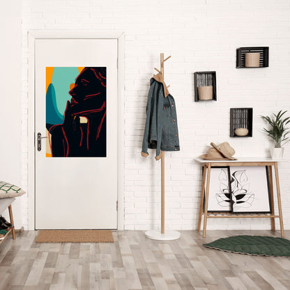 SILHOUETTE SONATA vertikal poster med självhäftande tryck
