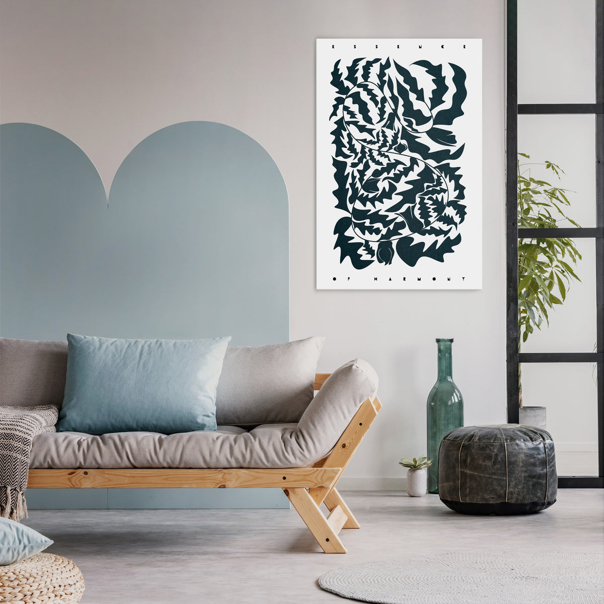 ETHEREAL ORNAMENT Vertical Canvas Print
