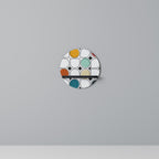 HUE HARMONY Round Art Shelf In Black Finish