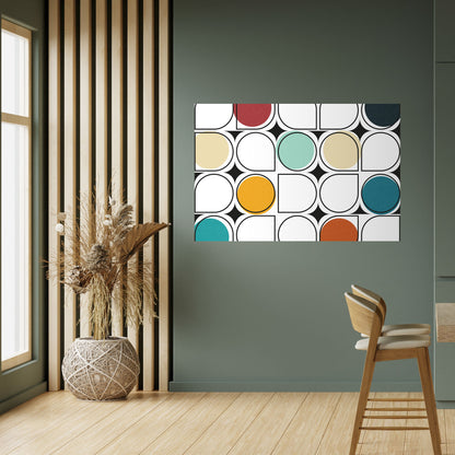 HUE HARMONY horisontell poster med självhäftande text