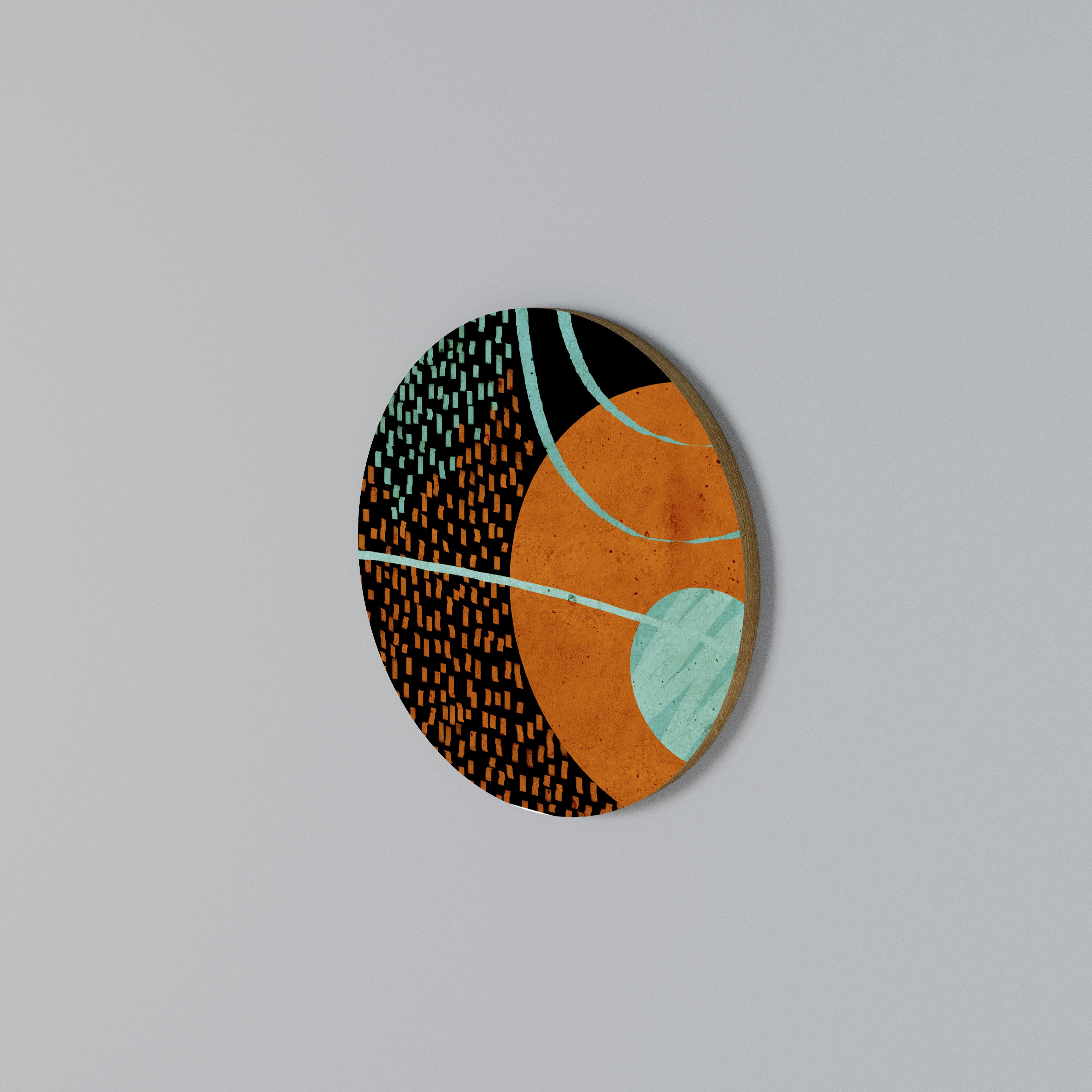 GEODE GLIMMER Rund väggdekor