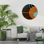 GEODE GLIMMER Round Wall Art