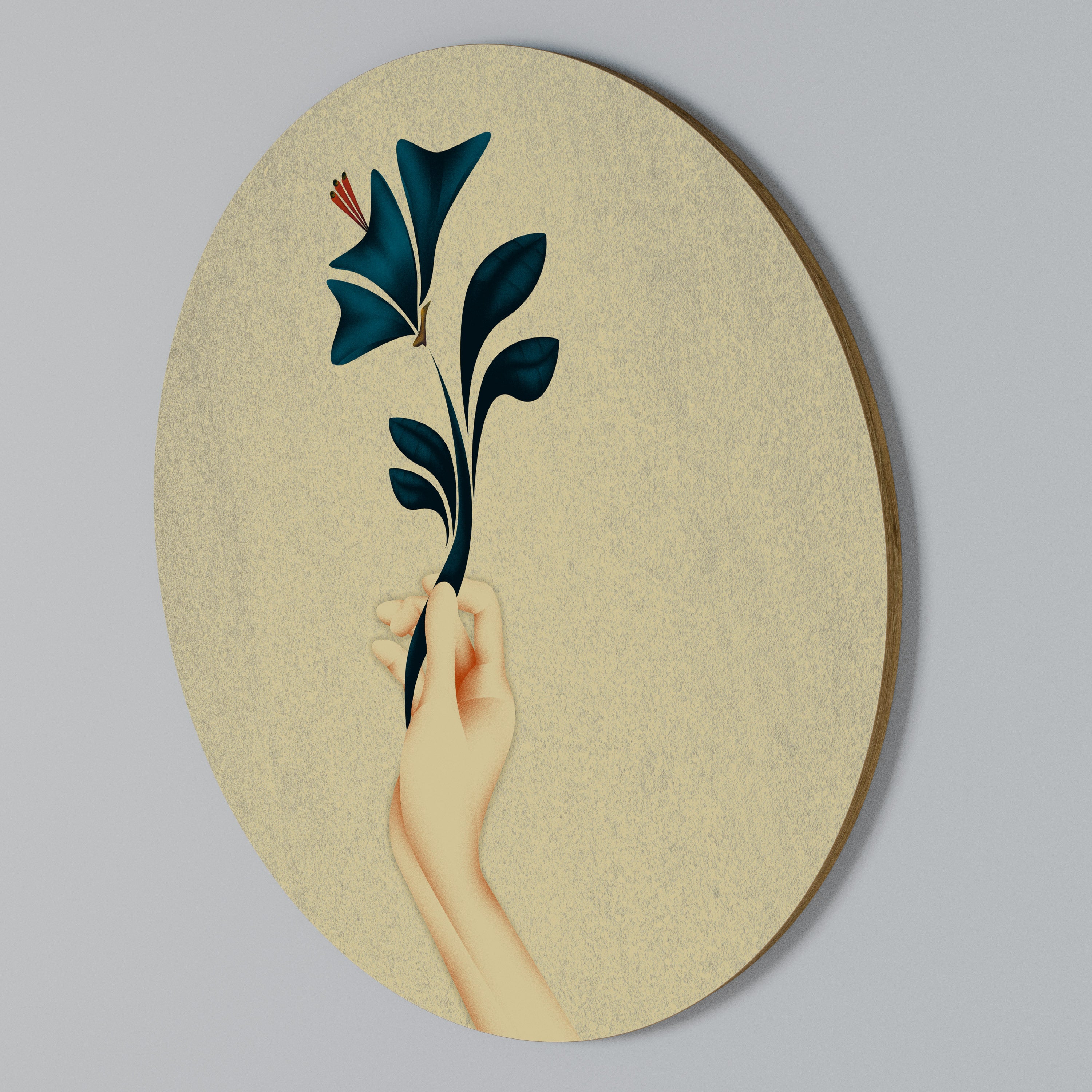 TAKE IT OR LEAF IT Rund väggdekor