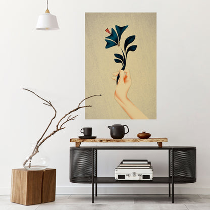 TAKE IT OR LEAF IT Peel and Stick Vertical Poster