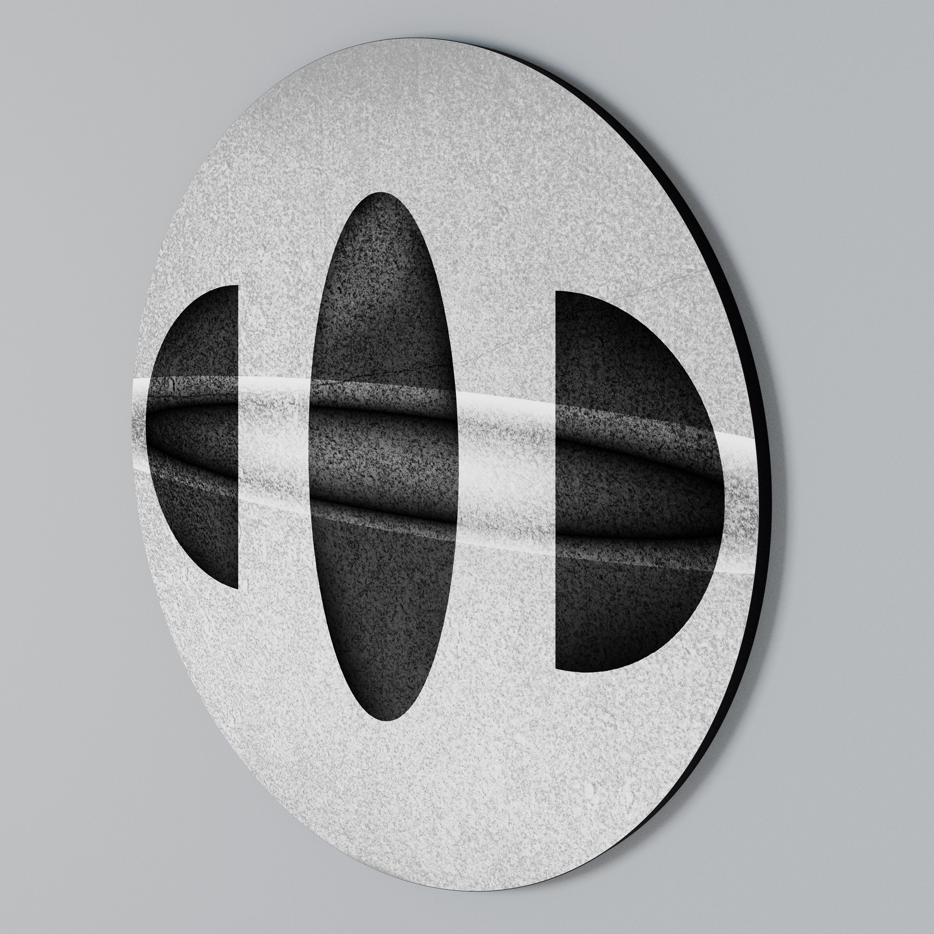 OBSIDIAN ODYSSEY Rund Väggkonst