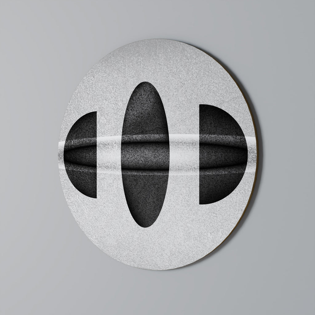 OBSIDIAN ODYSSEY Rund Väggkonst