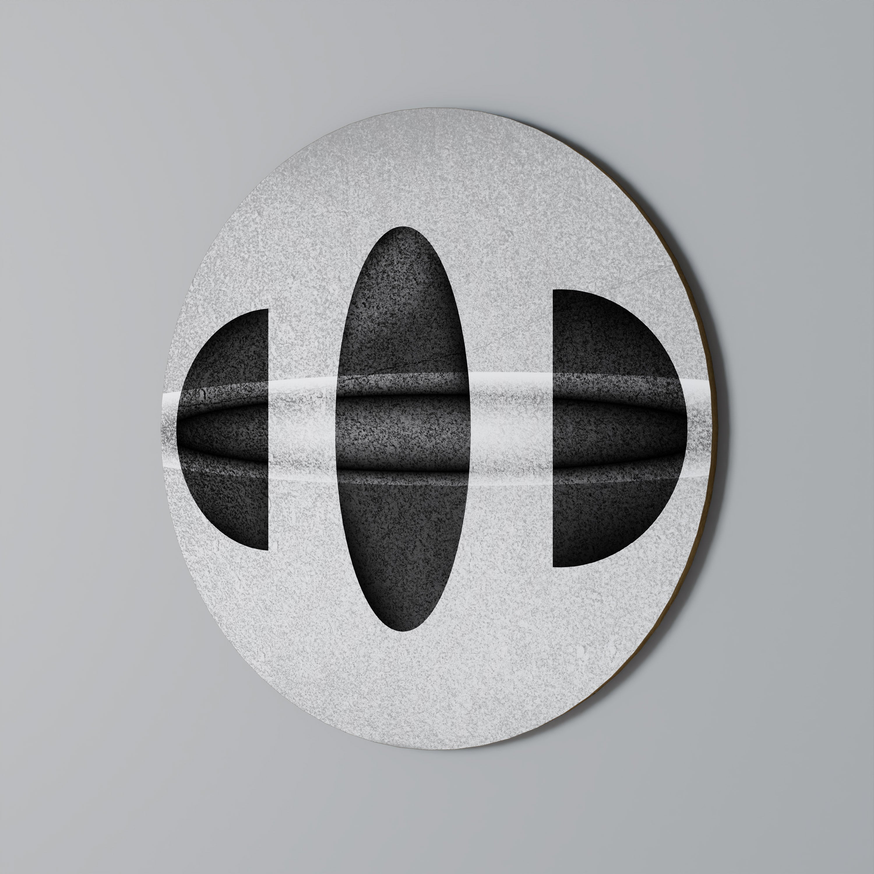 OBSIDIAN ODYSSEY Rund Väggkonst