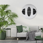 OBSIDIAN ODYSSEY Round Wall Art