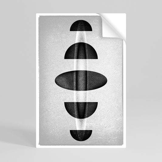 OBSIDIAN ODYSSEY Vertikal poster med självhäftande motiv