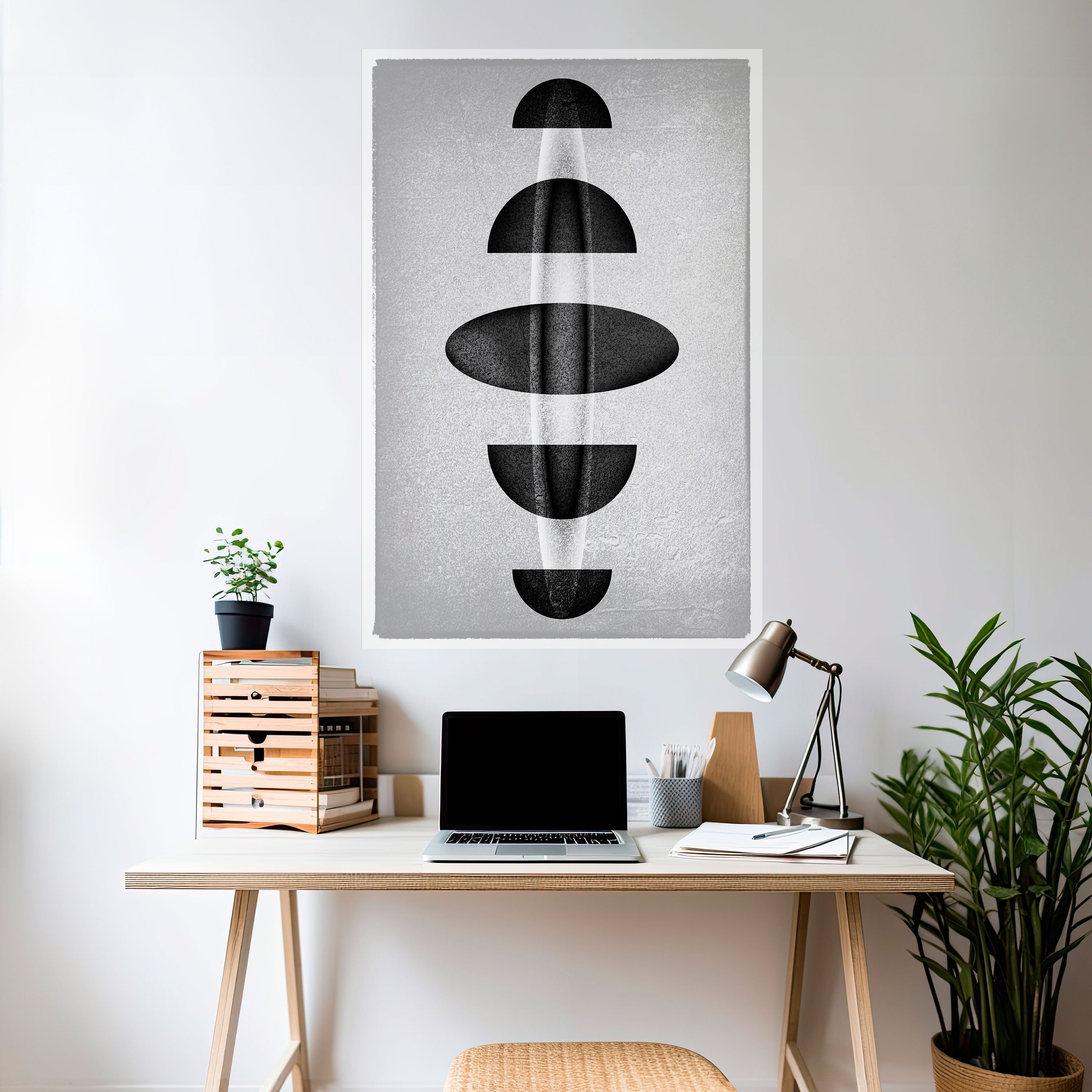 OBSIDIAN ODYSSEY Vertikal poster med självhäftande motiv