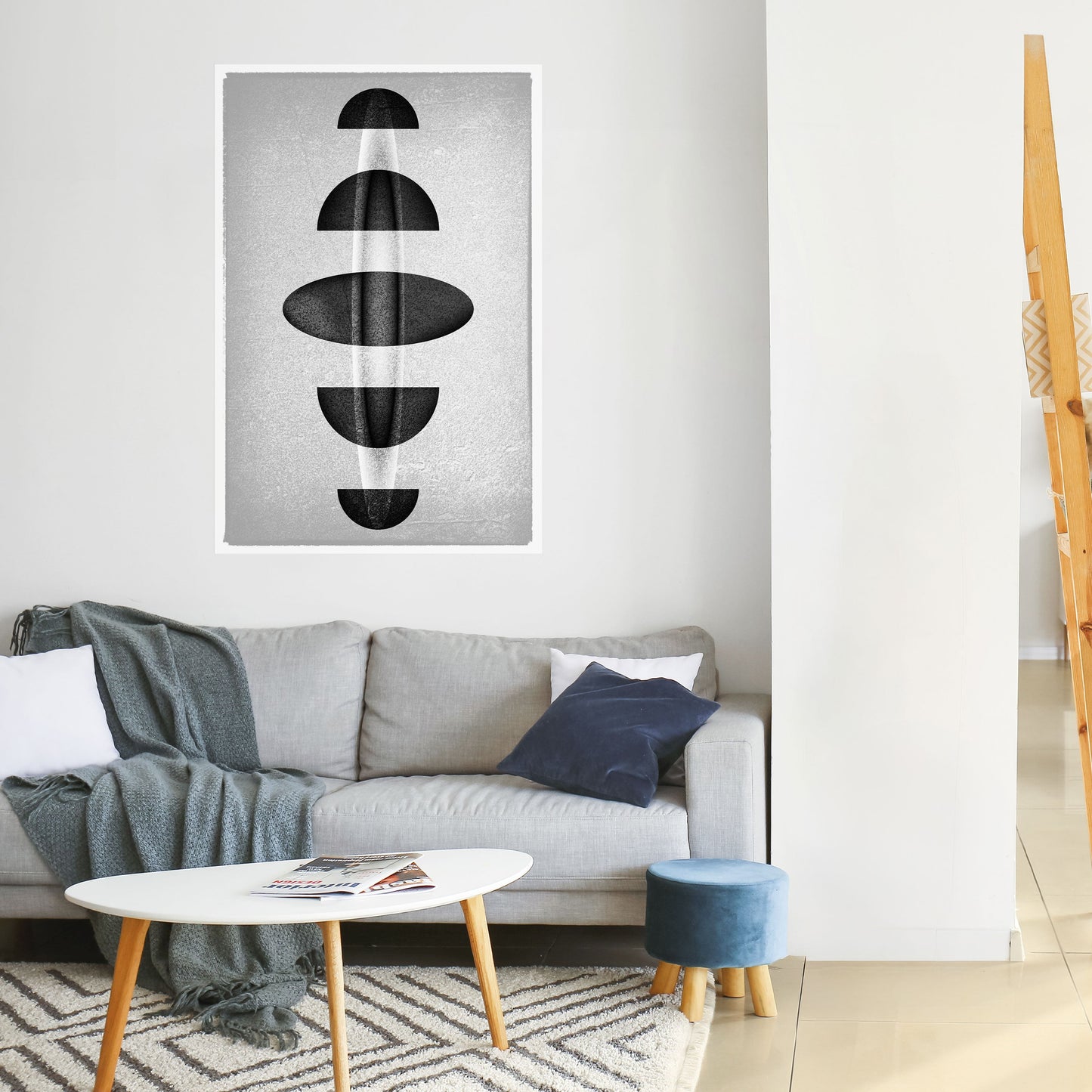 OBSIDIAN ODYSSEY Peel and Stick Vertical Poster