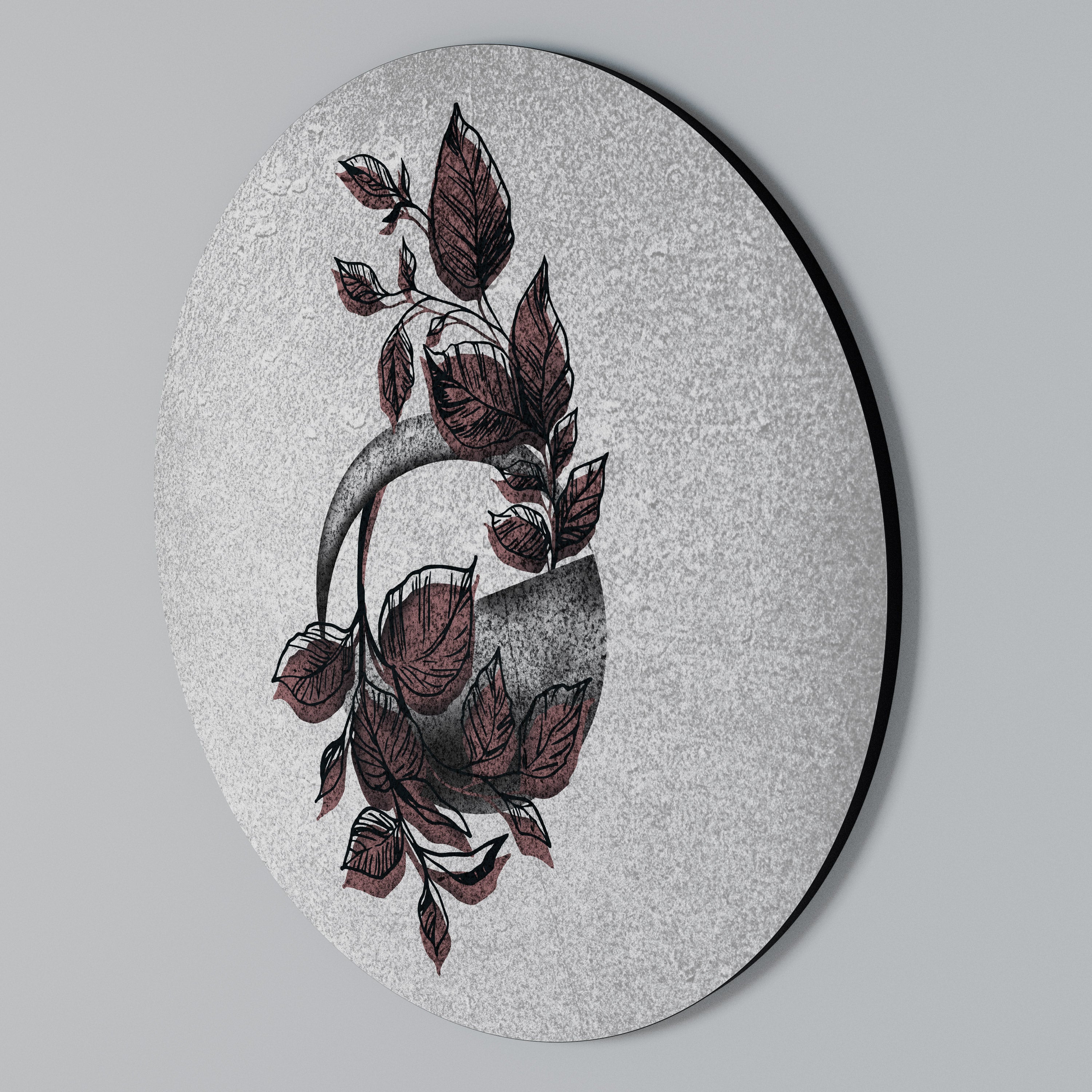 GRAFISK UNDER Rund Väggkonst