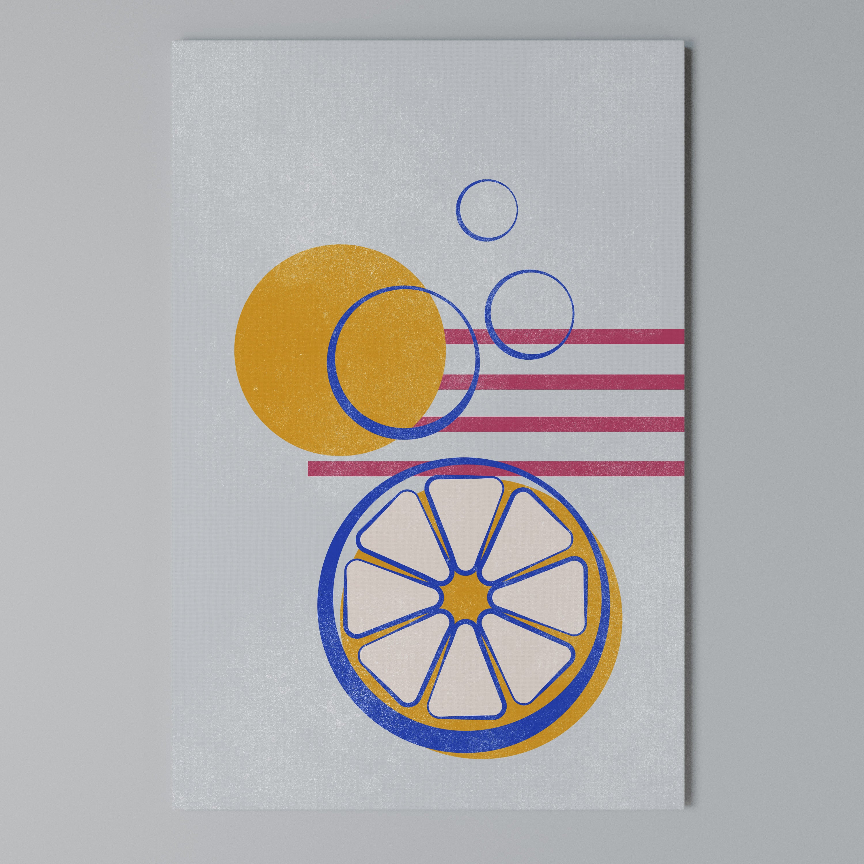 CITRUS SPARK Vertical Canvas Print