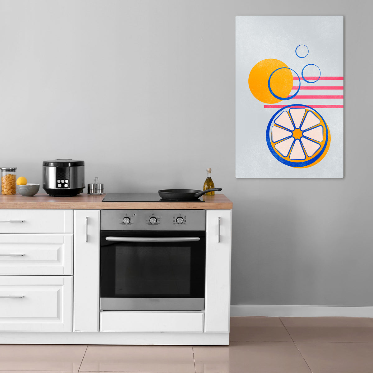 CITRUS SPARK Vertical Canvas Print