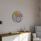 CITRUS SPARK Round Wall Art