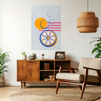 CITRUS SPARK Peel and Stick Vertical Poster