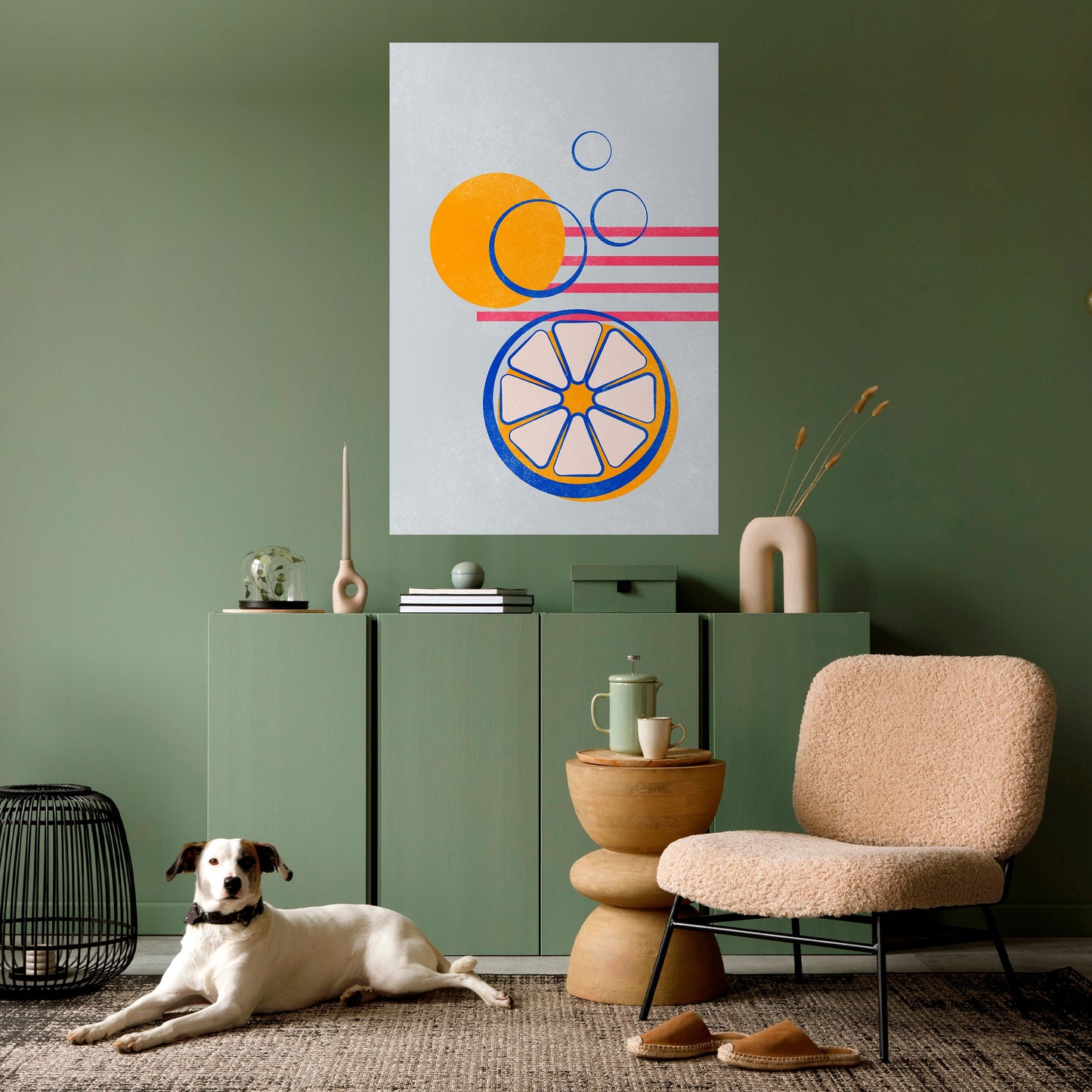 CITRUS SPARK Peel and Stick Vertical Poster