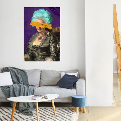 BAROQUE CHIC vertikal poster med självhäftande mönster