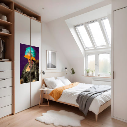 BAROQUE CHIC vertikal poster med självhäftande mönster