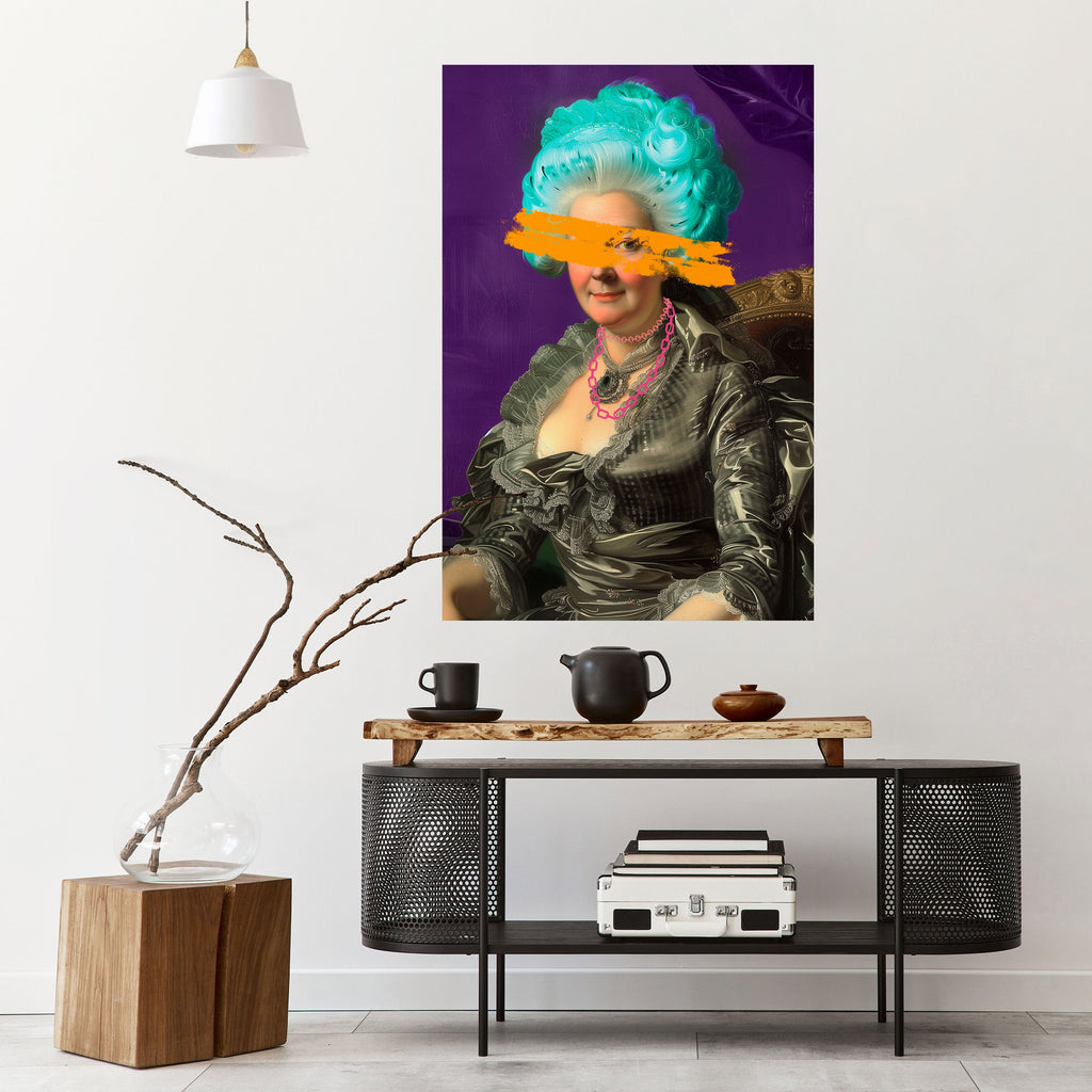 BAROQUE CHIC vertikal poster med självhäftande mönster