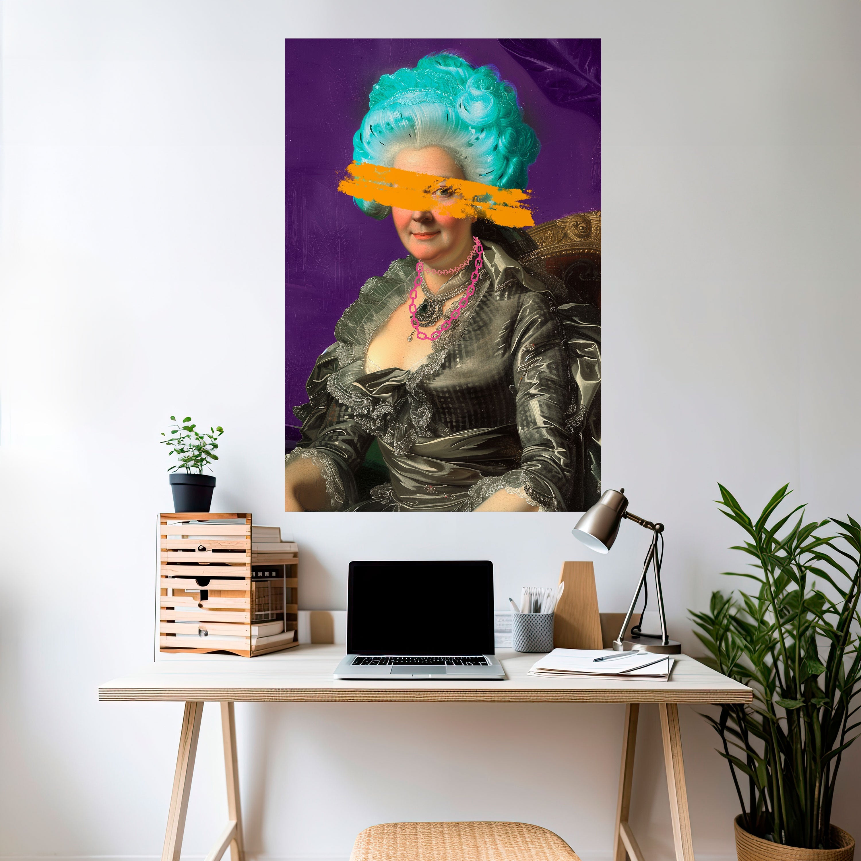 BAROQUE CHIC vertikal poster med självhäftande mönster