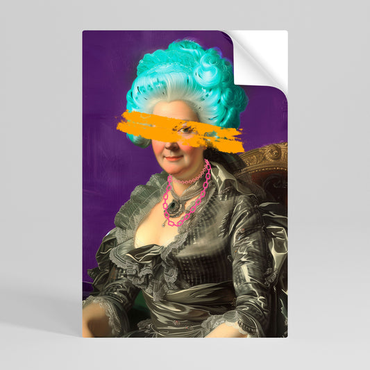 BAROQUE CHIC vertikal poster med självhäftande mönster