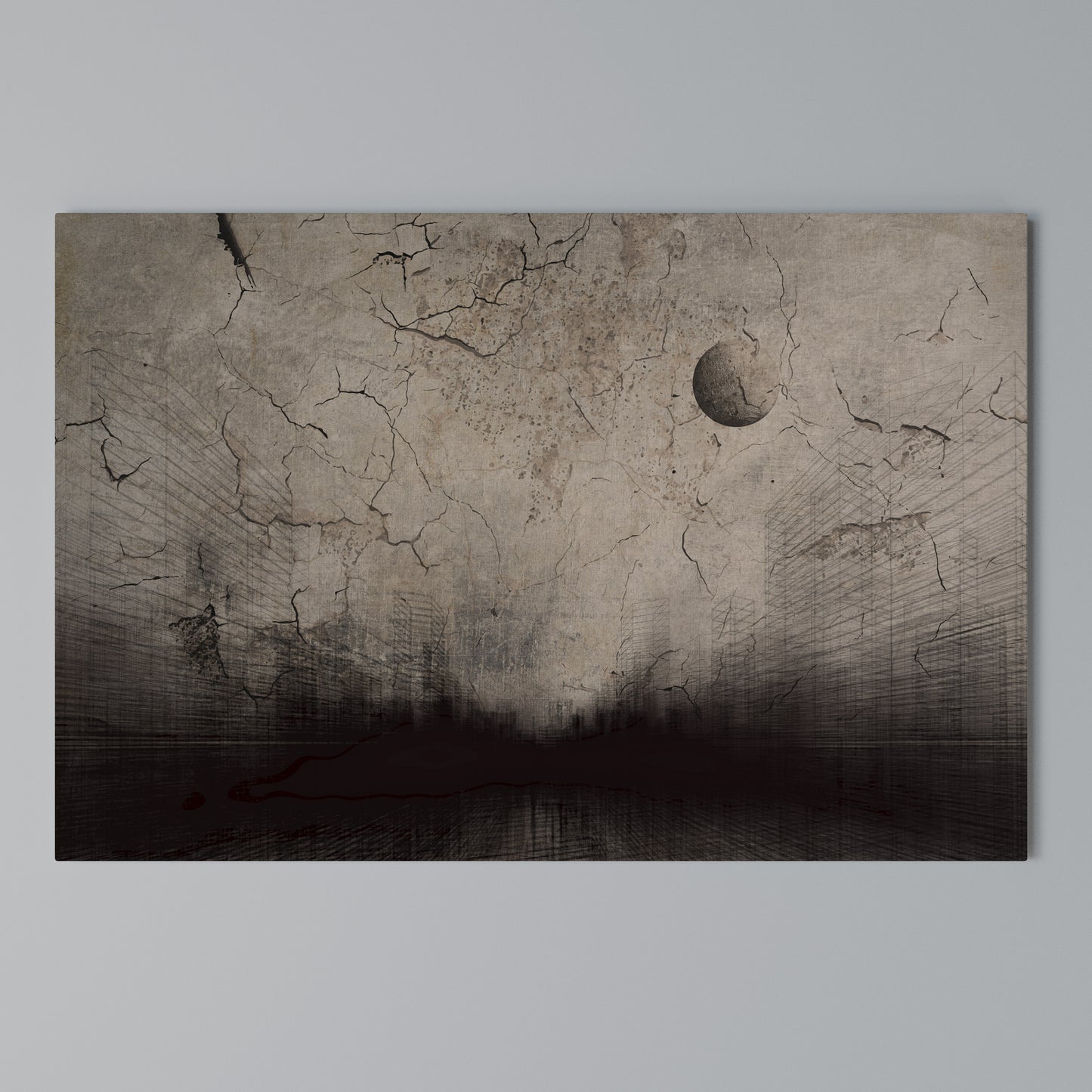 MOONBEAM THOUGHTS Horizontal Canvas Print