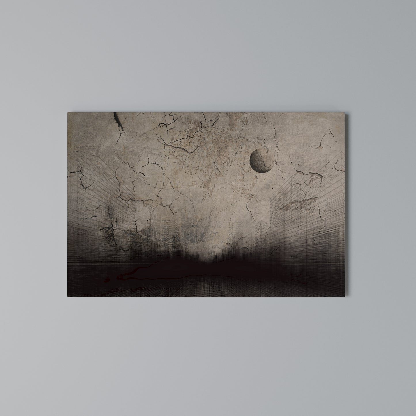 MOONBEAM THOUGHTS Horizontal Canvas Print