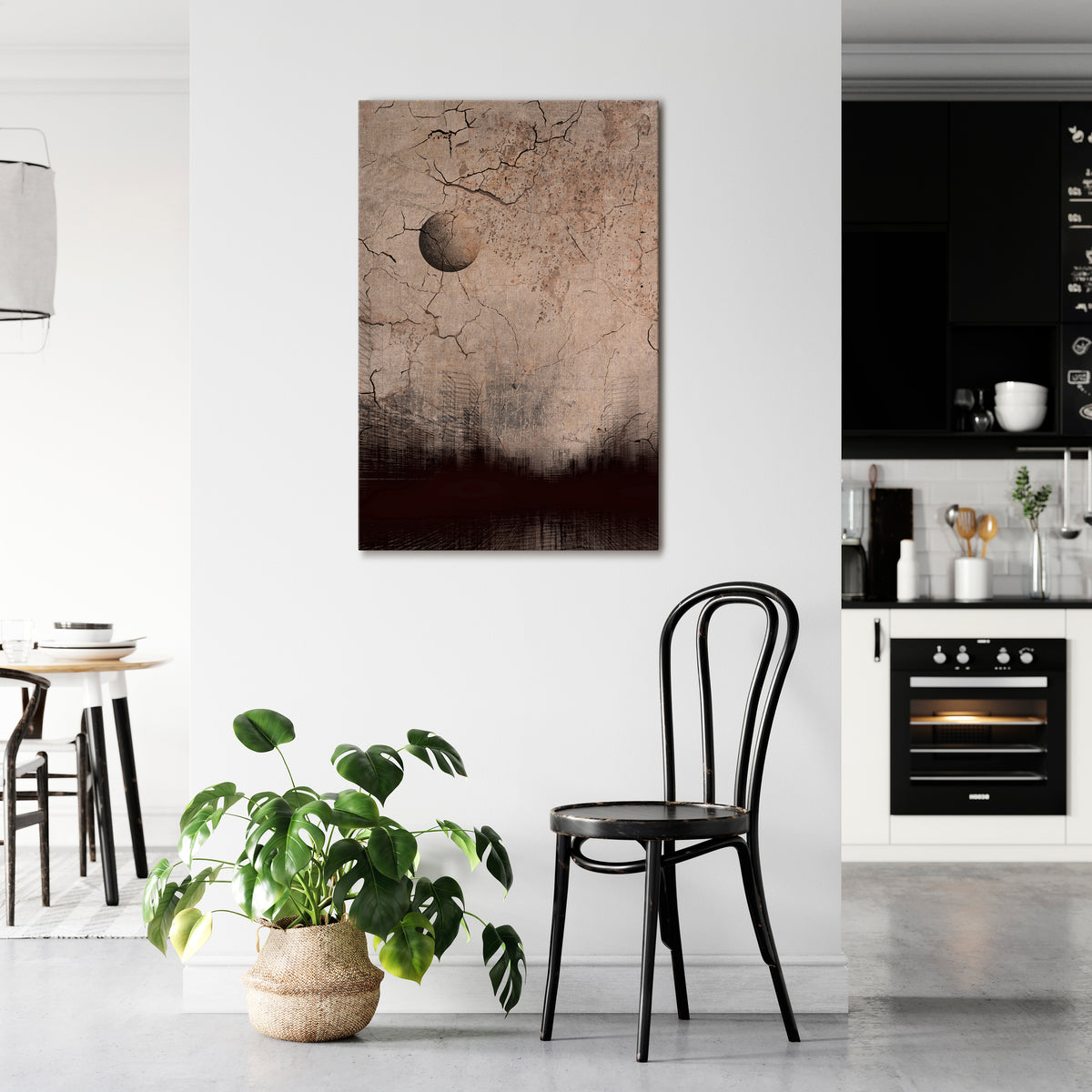 MOONBEAM THOUGHTS Vertical Canvas Print