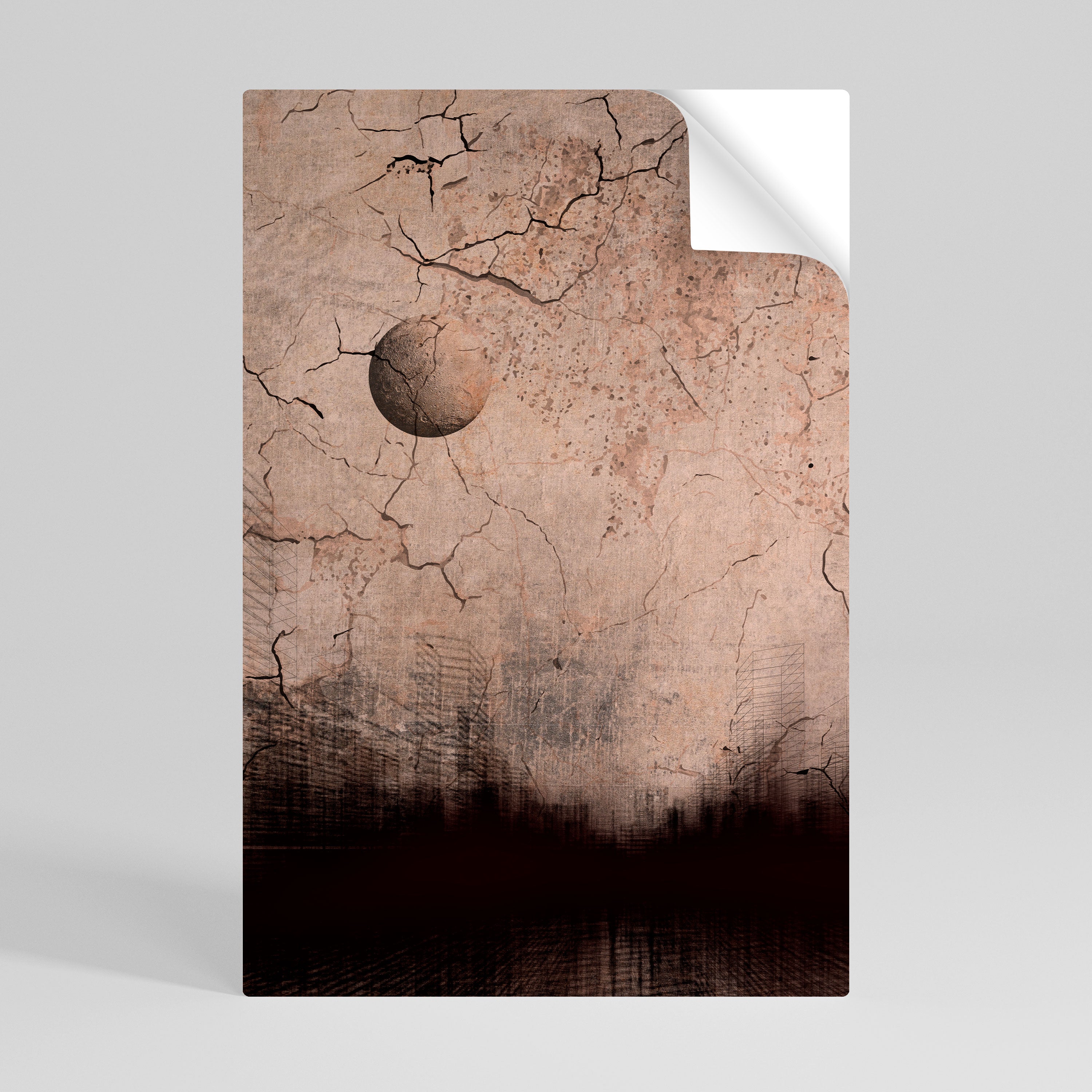 MOONBEAM THOUGHTS Peel and Stick Vertical Poster