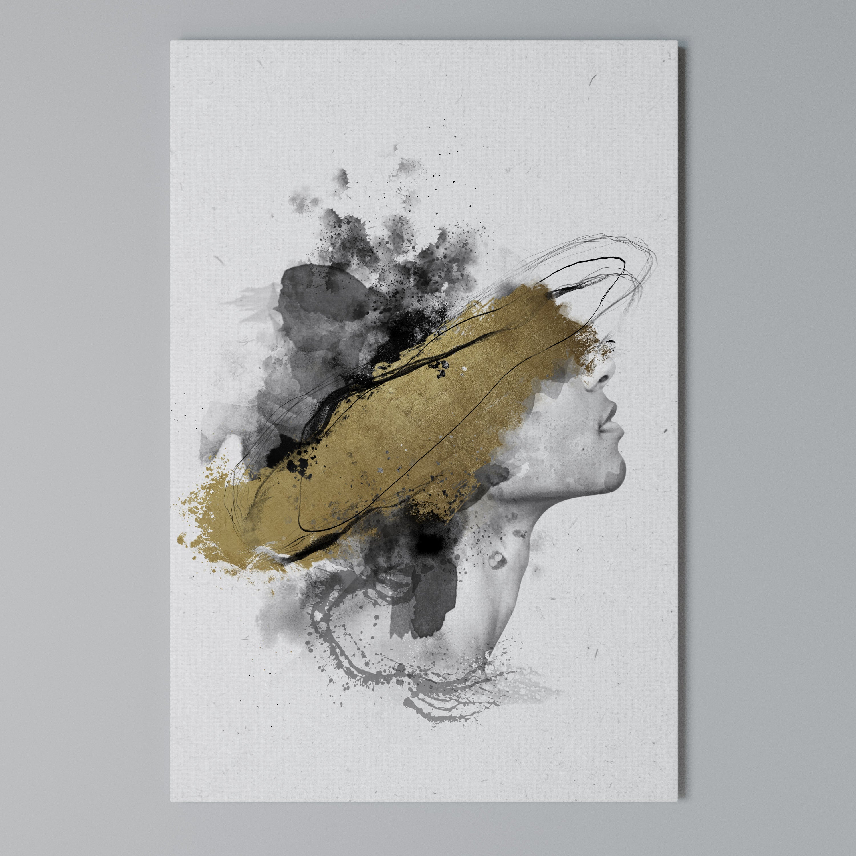 GILDED BLINDNESS Vertical Canvas Print